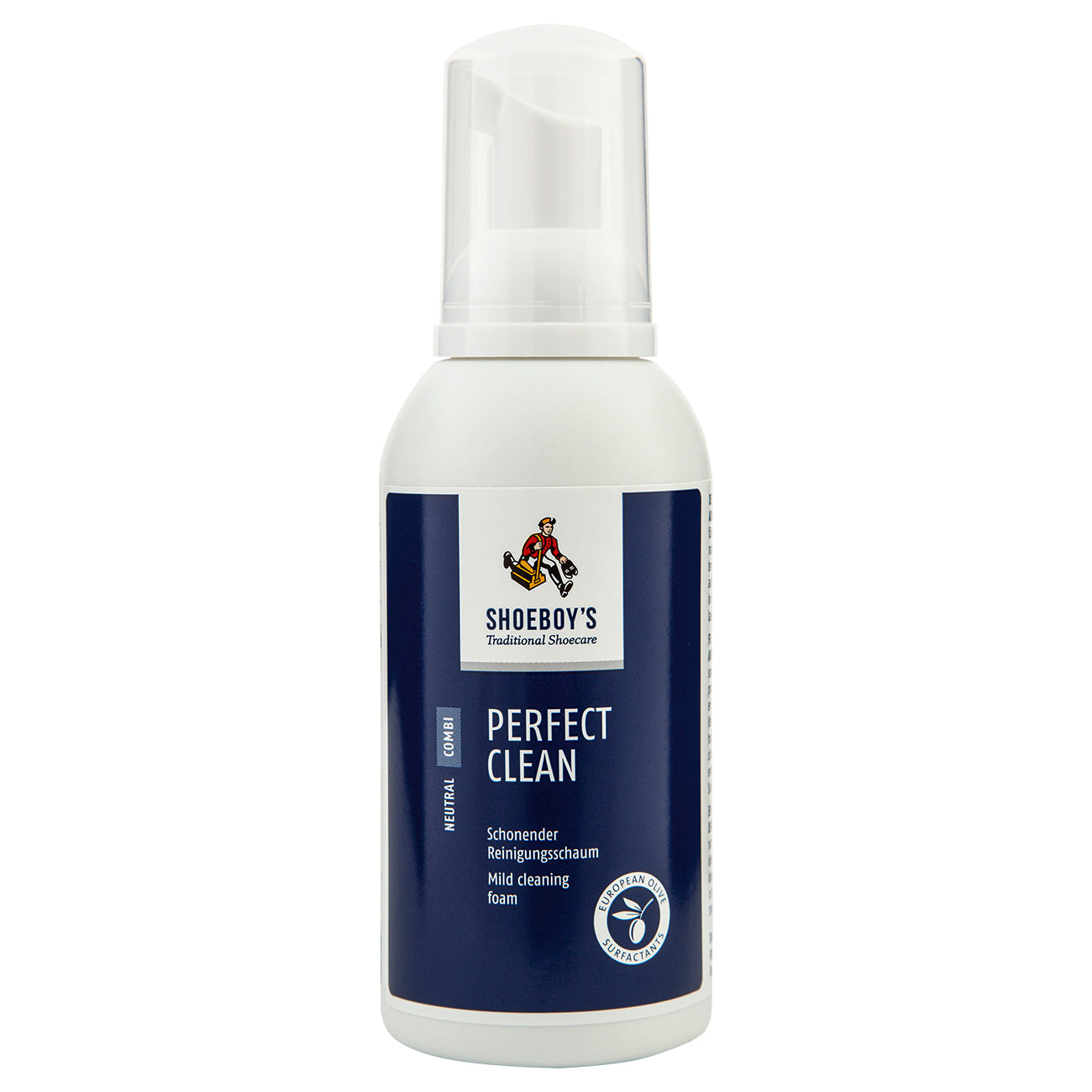 Shoeboy's Perfect Clean shoe cleaning product on a white background