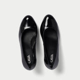 Sophia - Black Shine Leather