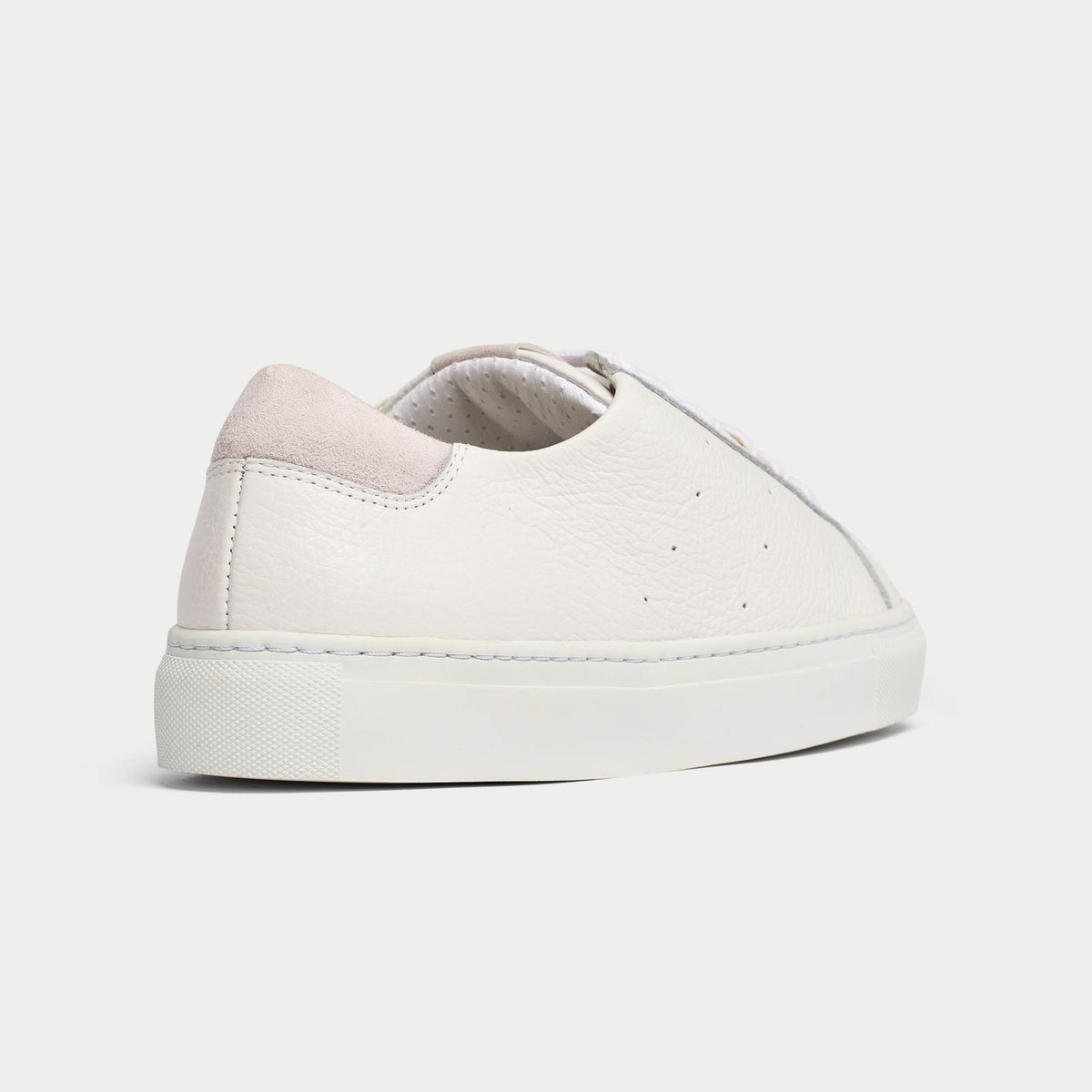 Star - White Grain Leather Wide Fit Sneakers (image 8)