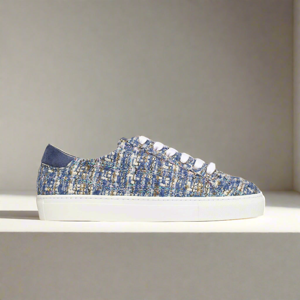 star tweed trainers for bunions side view
