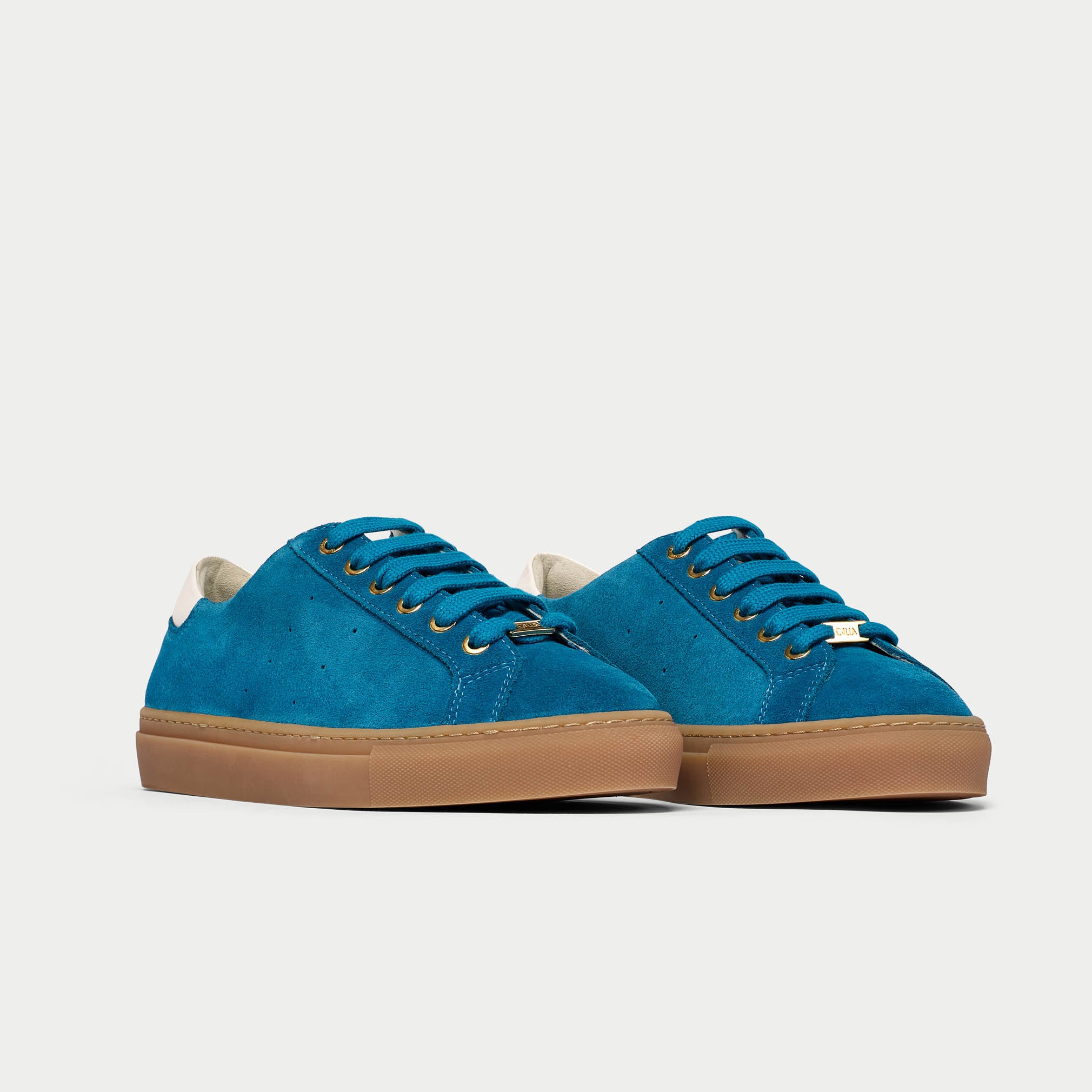 Star teal sneakers front/side view