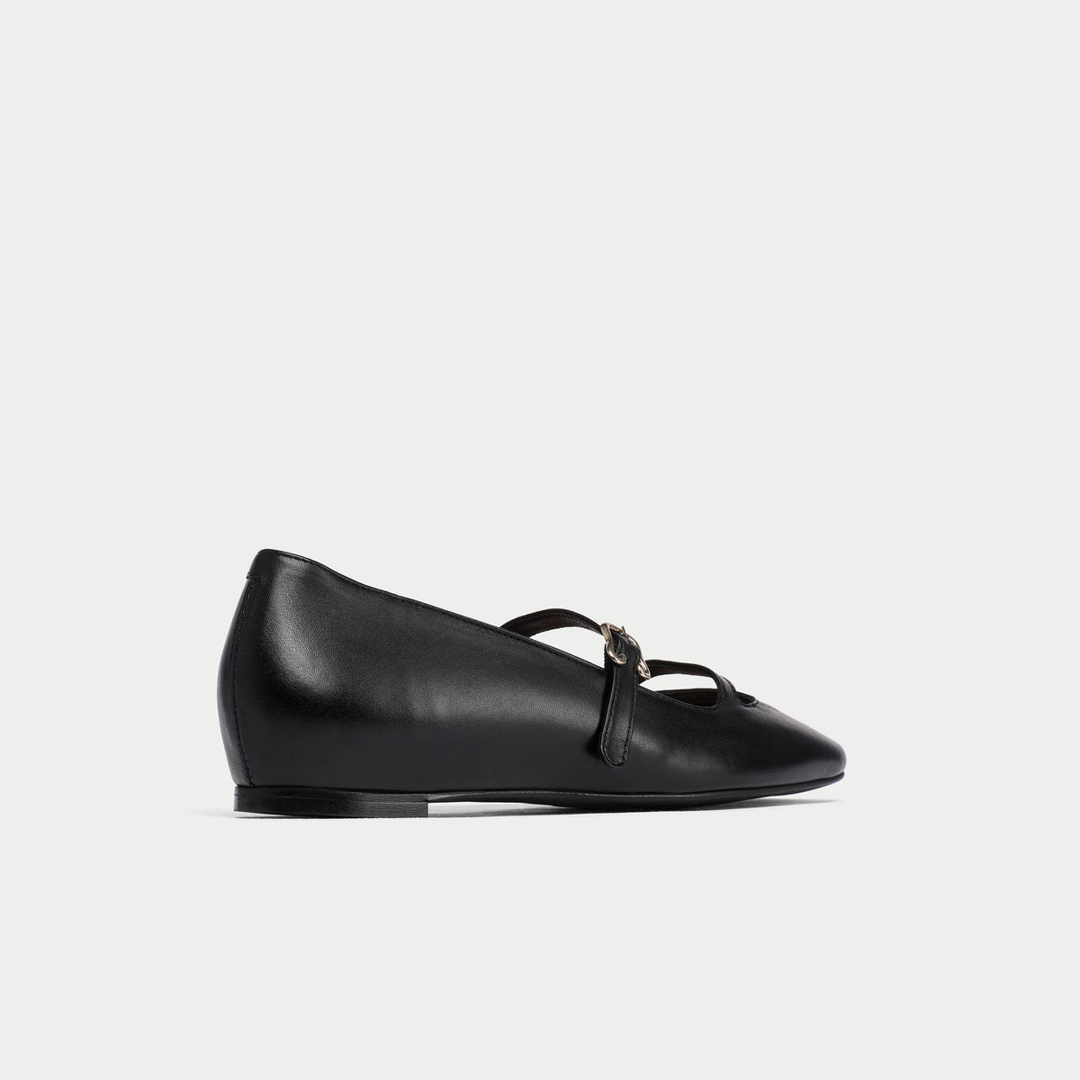 Alexa - Black Leather Ballerinas (image 4)