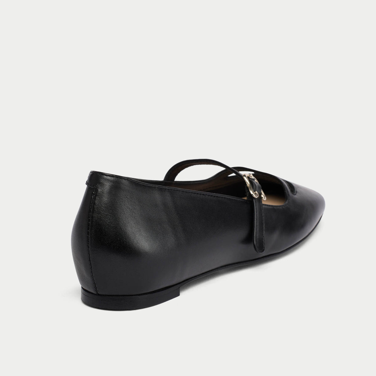 Alexa - Black Leather Ballerinas (image 6)