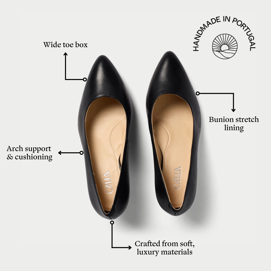 Ava - Black Leather Courts (image 7)