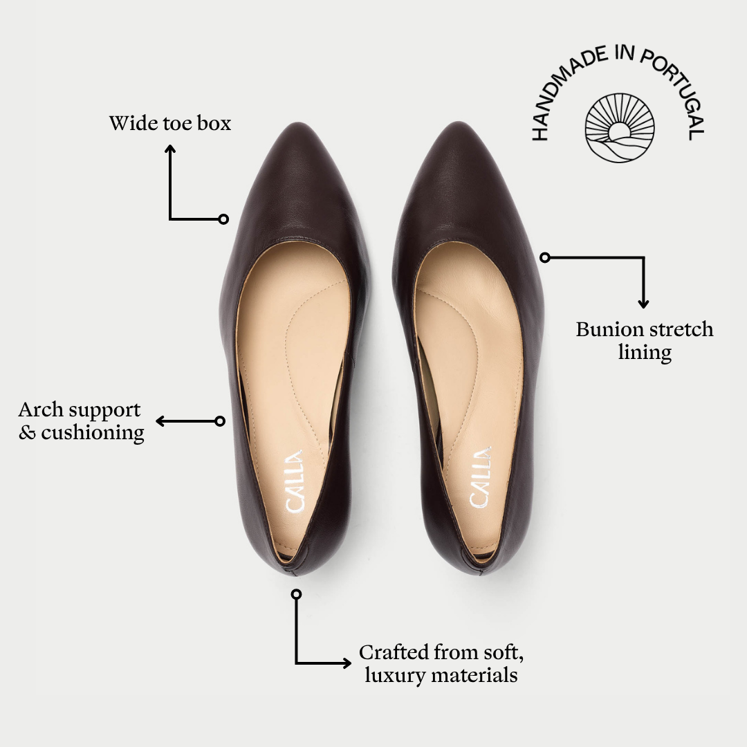 Ava - Coffee Leather Courts