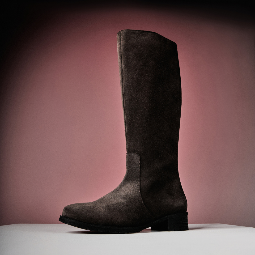 Bella - Espresso Suede Boots