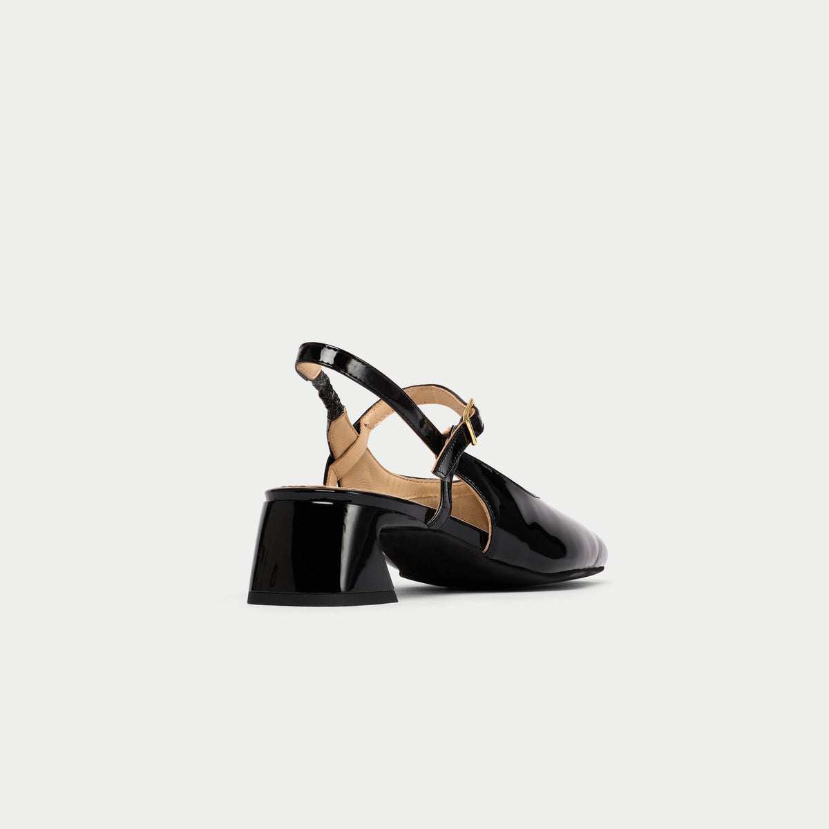 Betty - Black Patent Slingbacks (image 6)