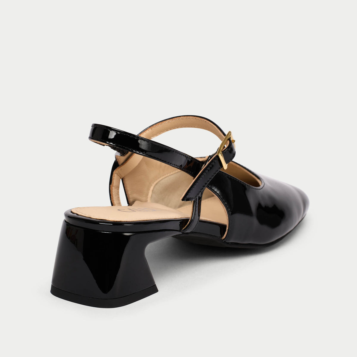 Betty - Black Patent Slingbacks (image 4)