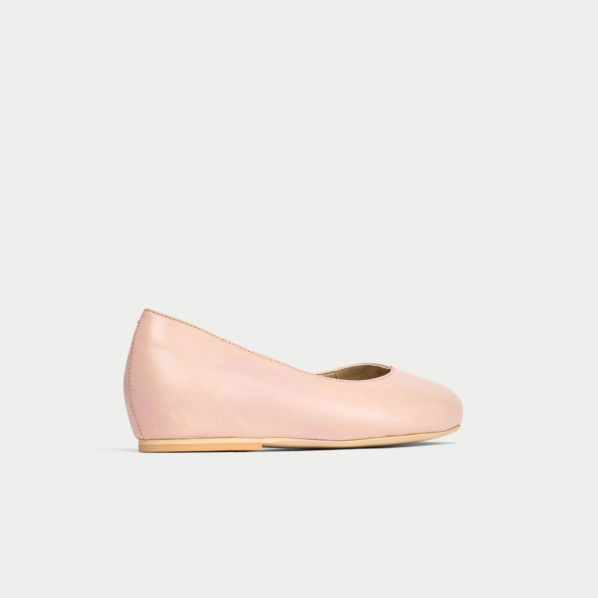Charlotte - Pale Pink Leather Ballerinas (image 7)