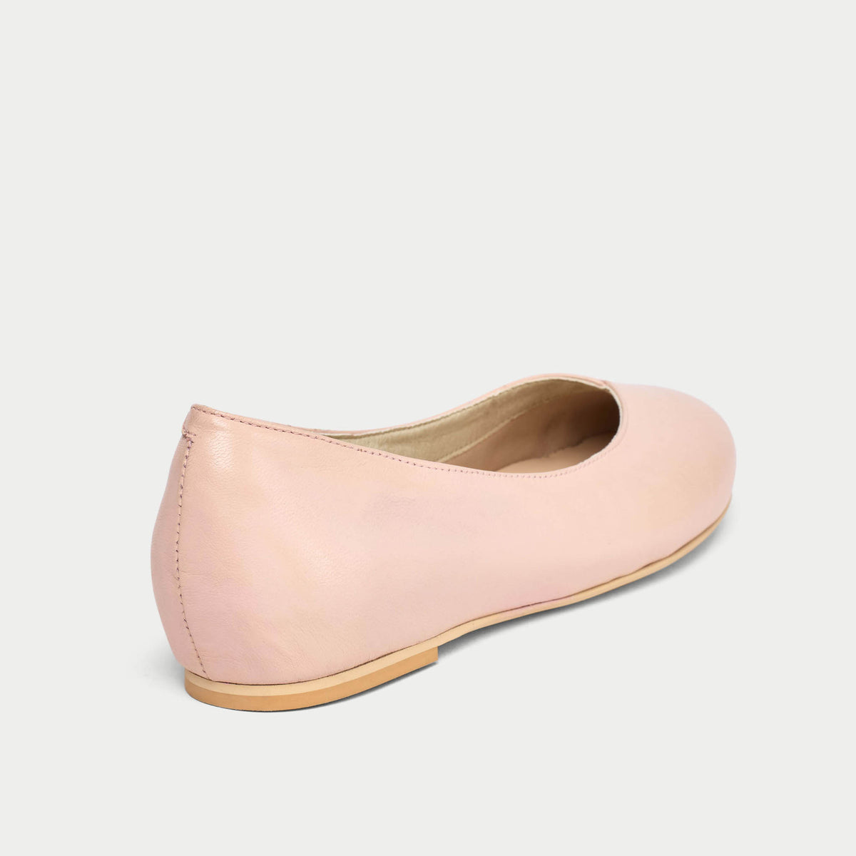 Charlotte - Pale Pink Leather Ballerinas (image 5)