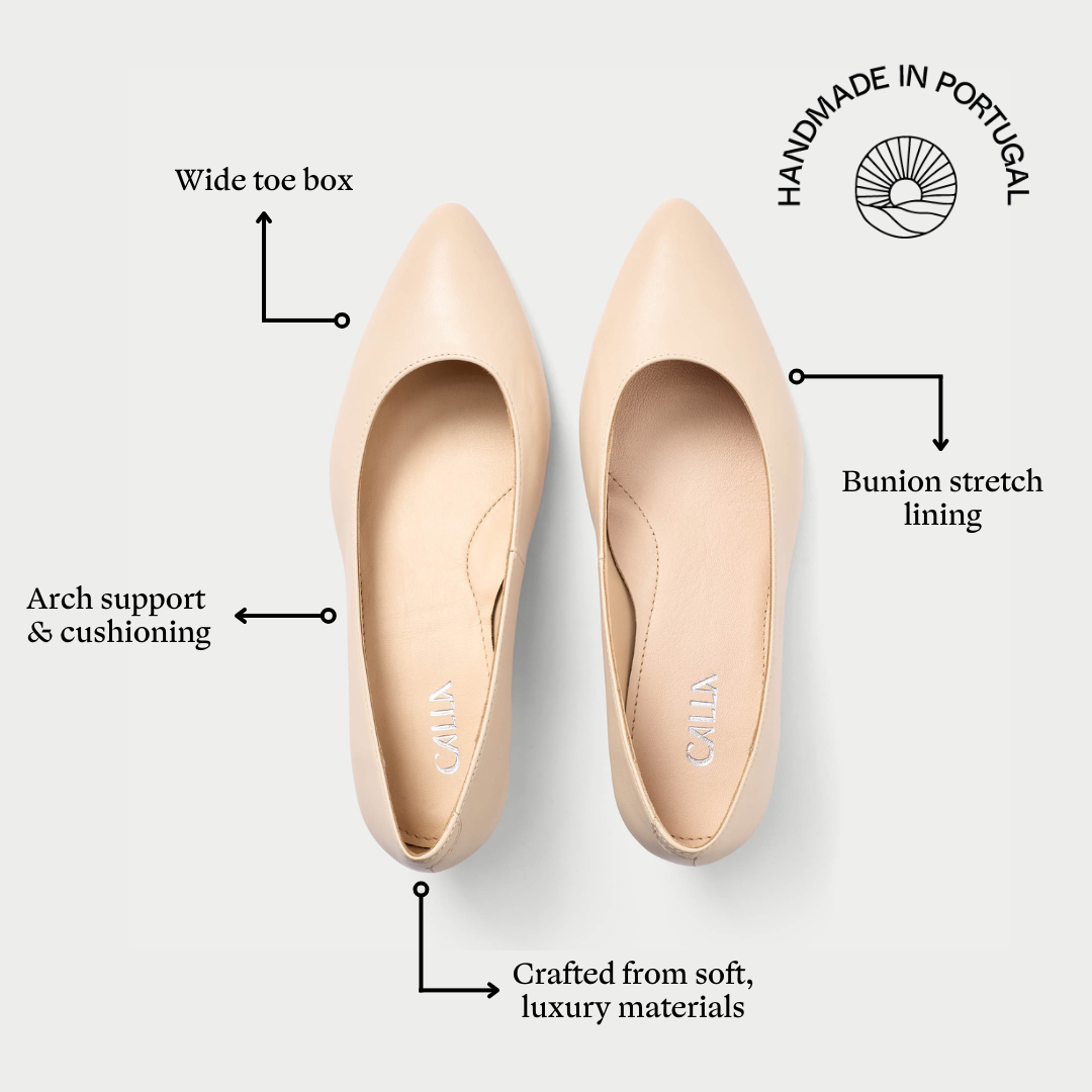 Claudia - Light Beige Leather Pumps (image 6)