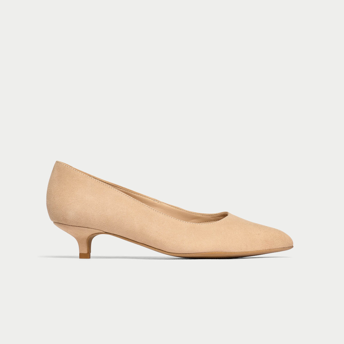 Claudia - Taupe Suede Pumps (image 1)