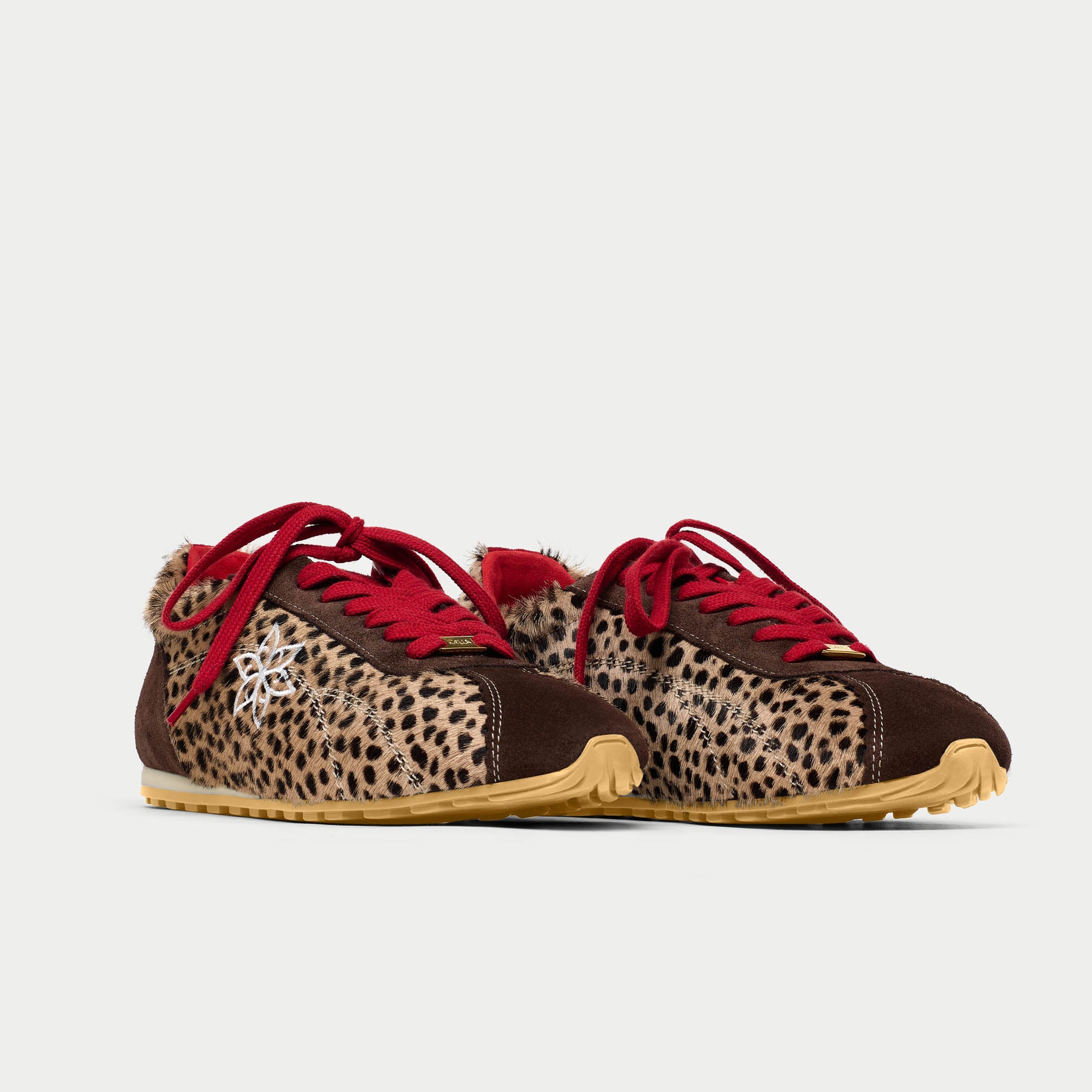 Aurora - Cheetah Wide Fit Trainers