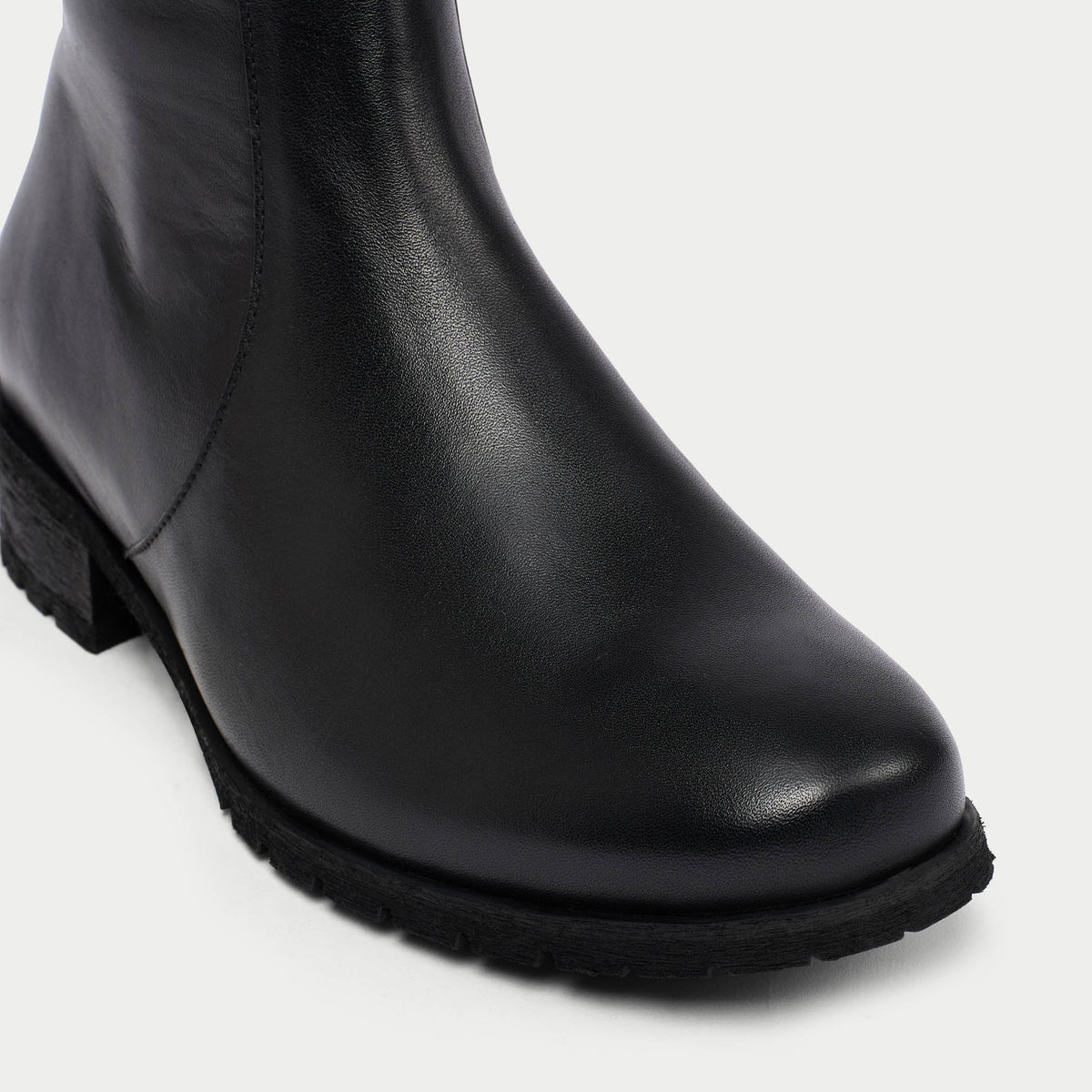 Bella - Black Leather Boots