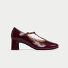 Lorette - Cherry Patent Leather Courts