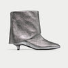 Mischa - Metallic Silver Leather Boots