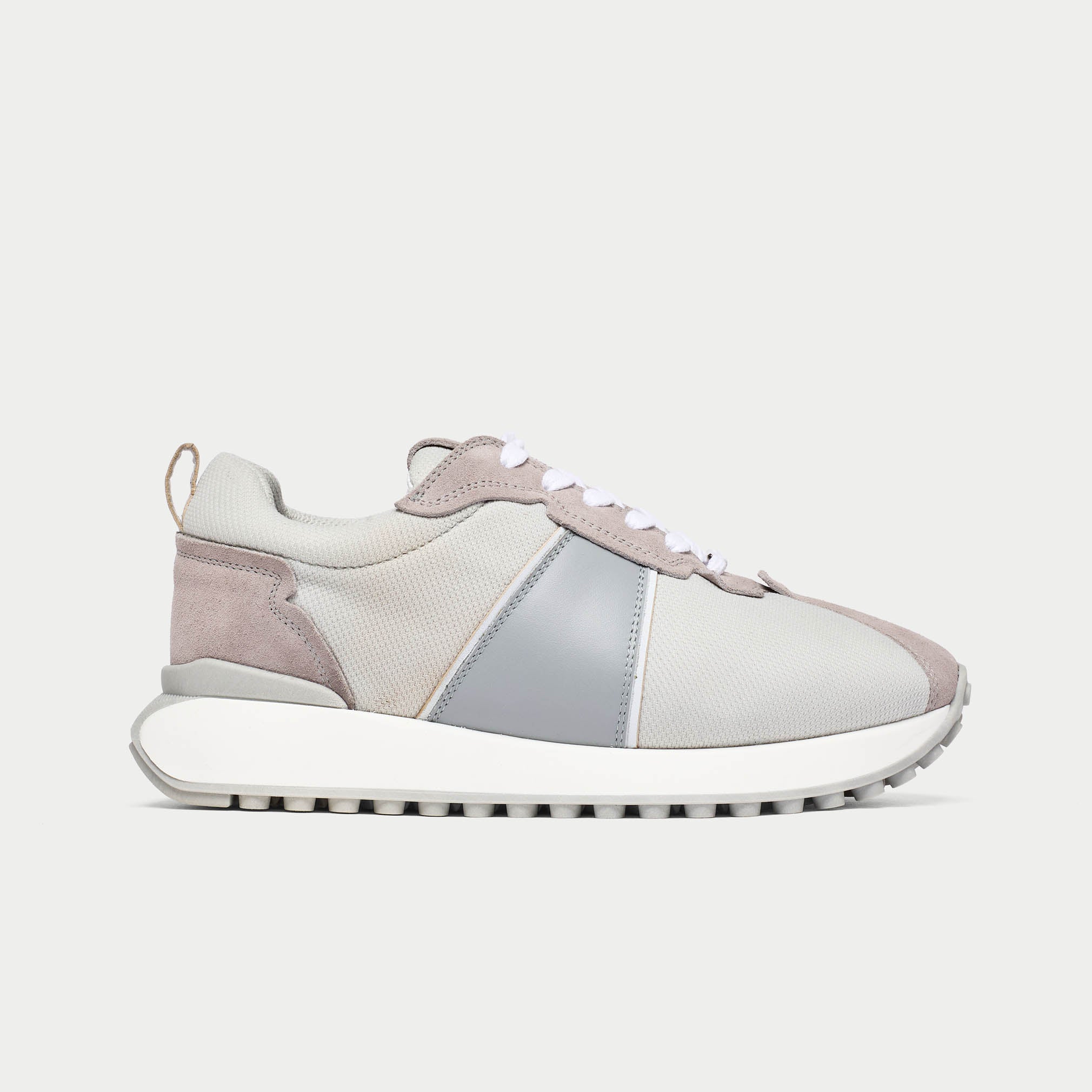 grey sneaker on a white background