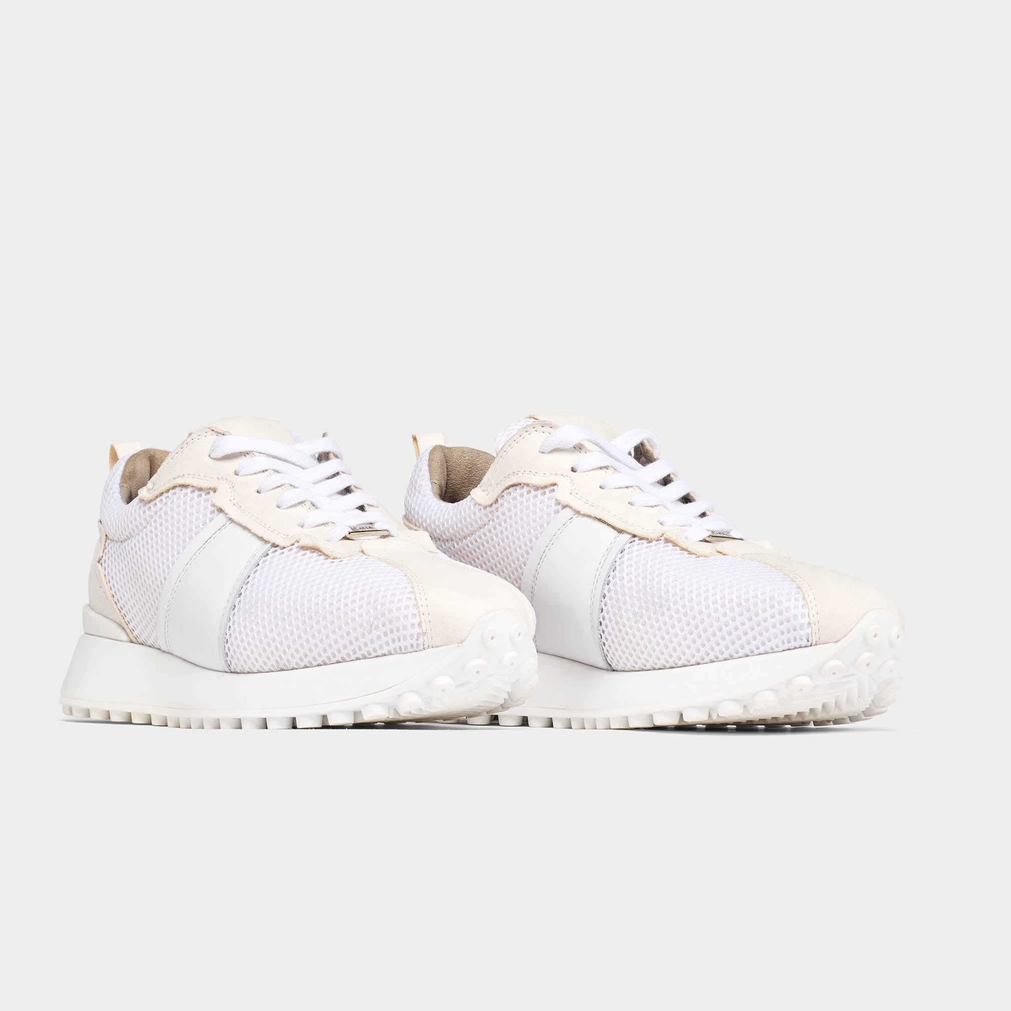 Cosmos - Chunky-Sole Bright White Mix Wide Fit Trainers