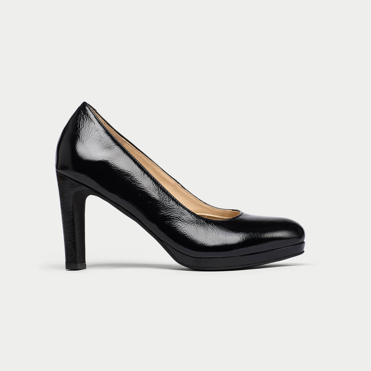 Delilah - Black Shine Leather Courts (image 4)