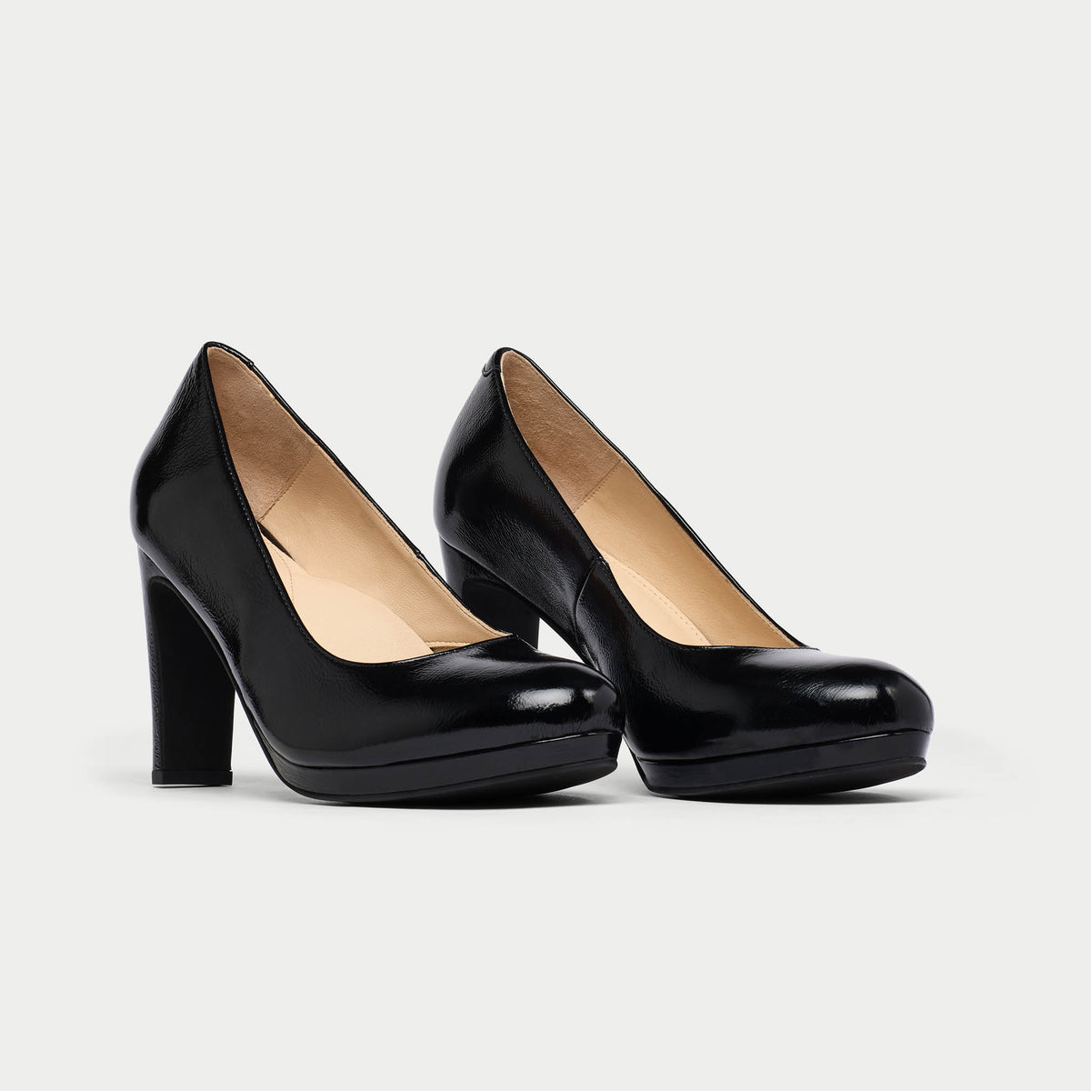 Delilah - Black Shine Leather Courts (image 5)