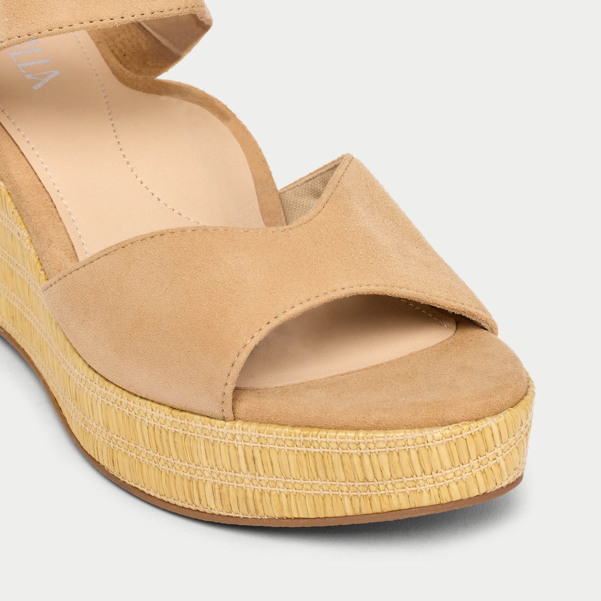 Eloise - Croissant Suede Wedges (image 5)