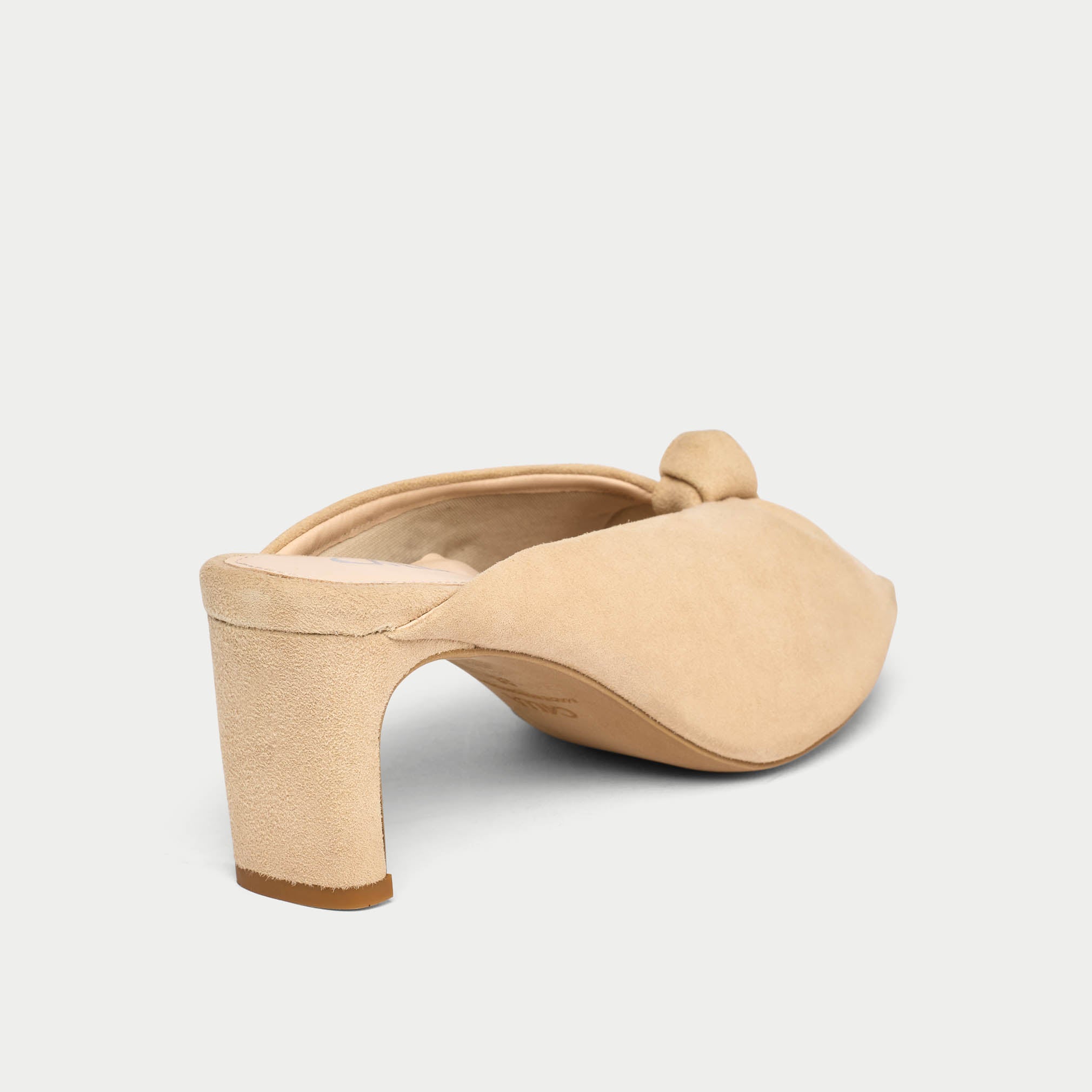 Greta - Taupe Suede Mules