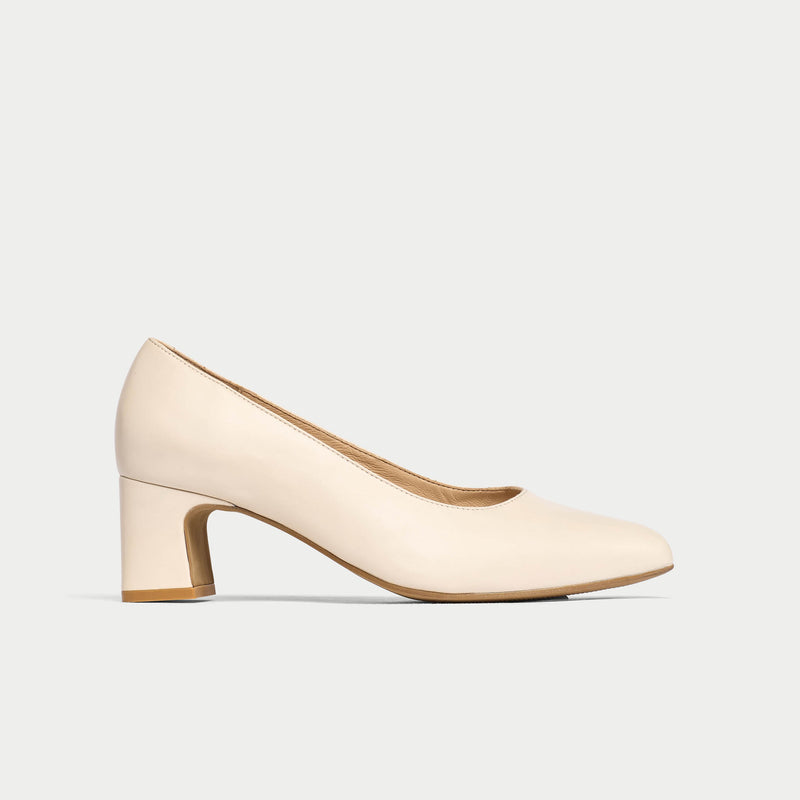 Hallie - Almond Leather Courts