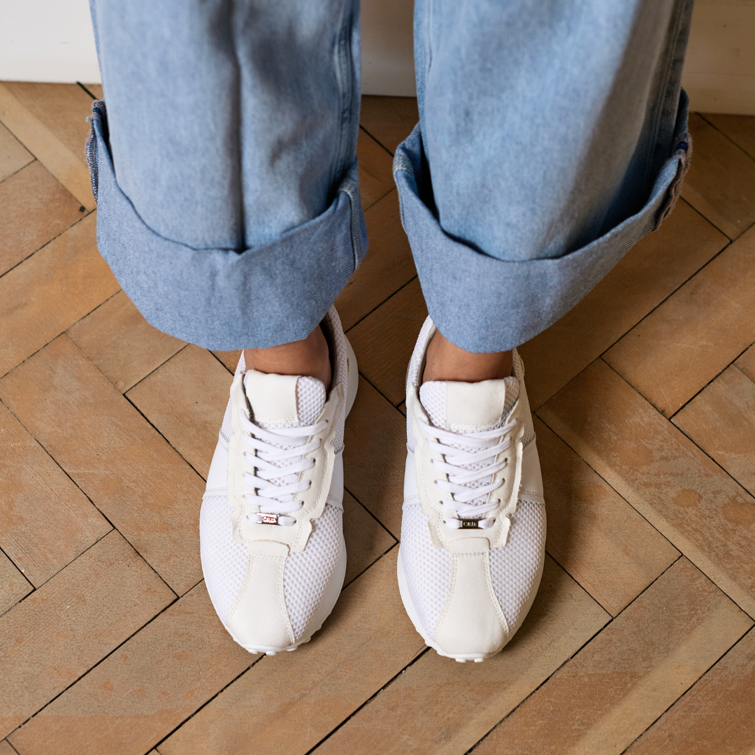 Cosmos - Chunky-Sole Bright White Mix Wide Fit Trainers