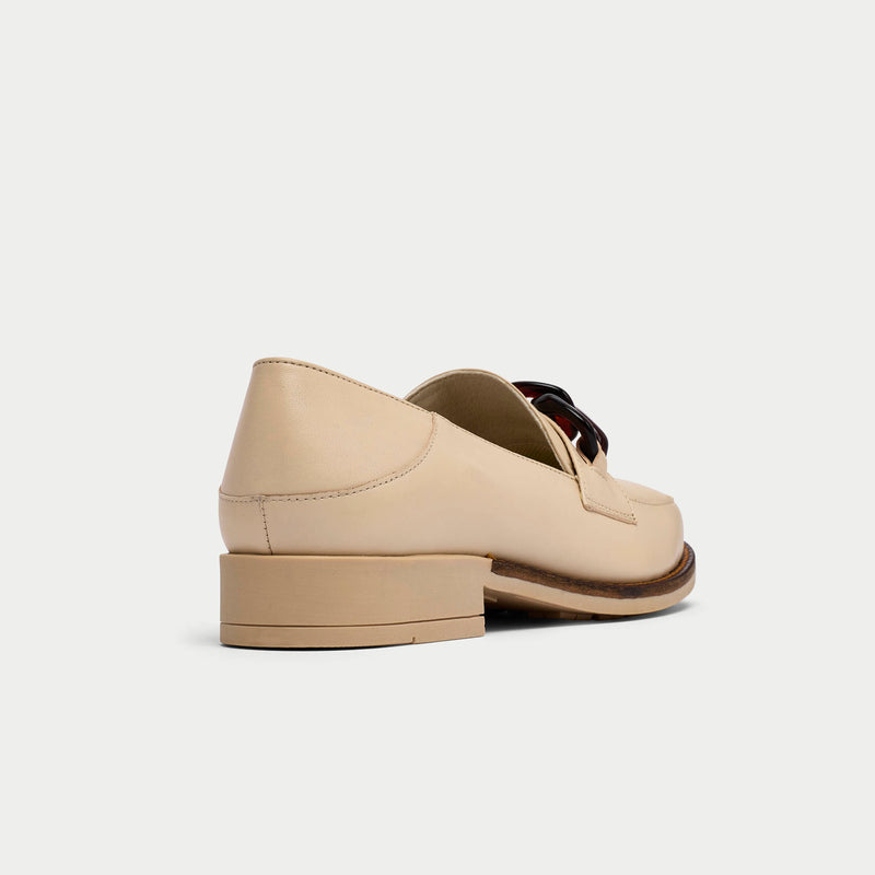 Lucille neutral loafers for bunions back