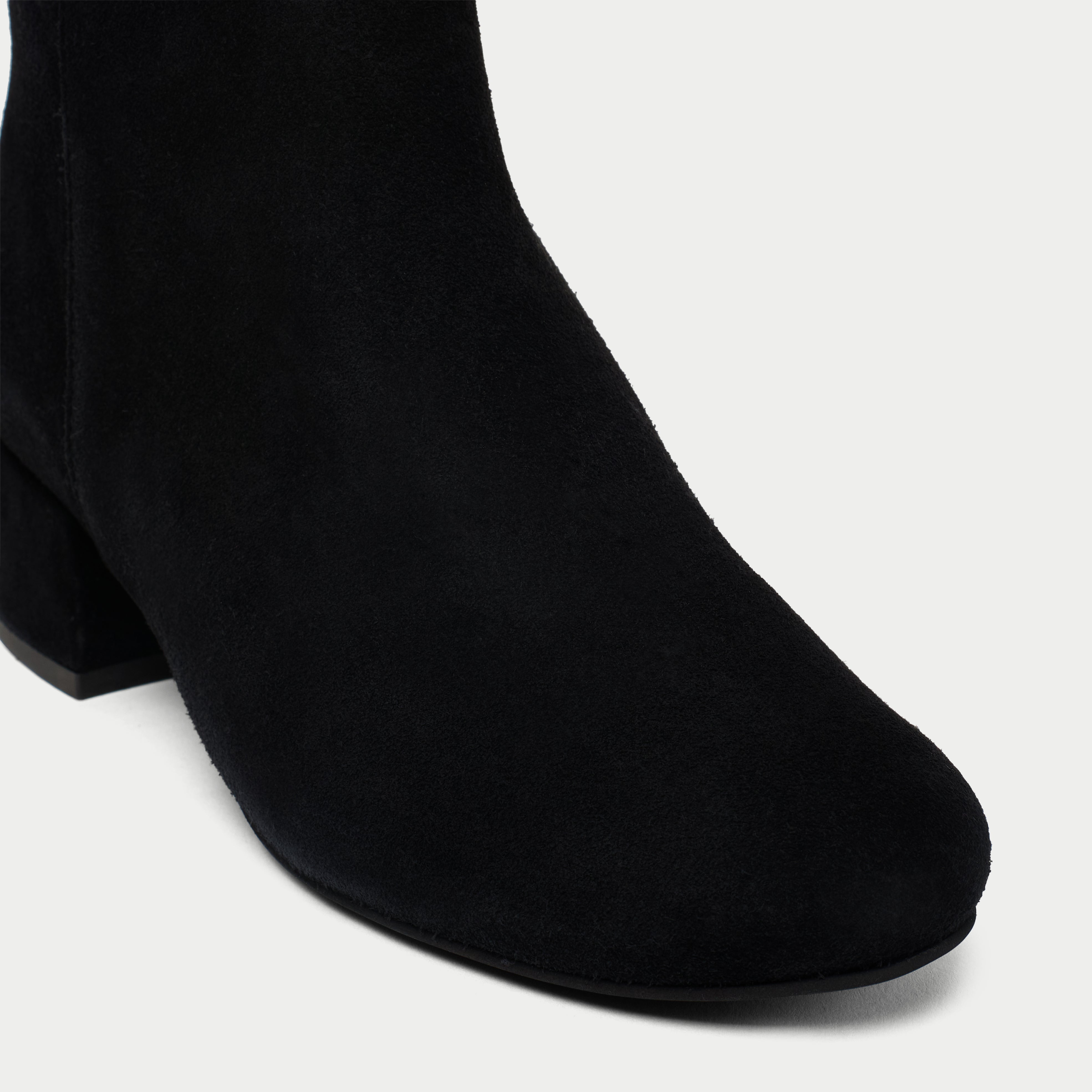 Lucy - Black Suede Boots