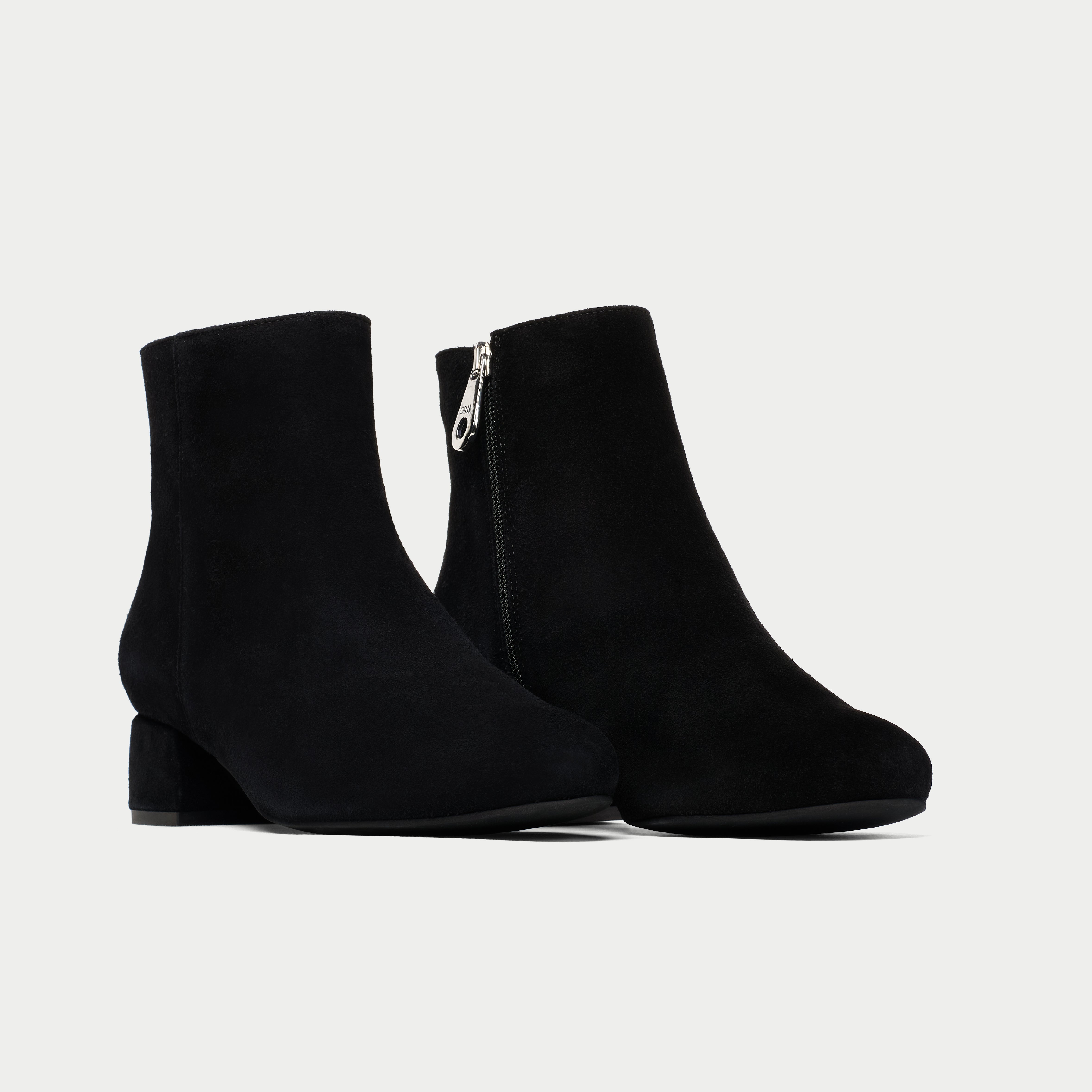 Lucy - Black Suede Boots