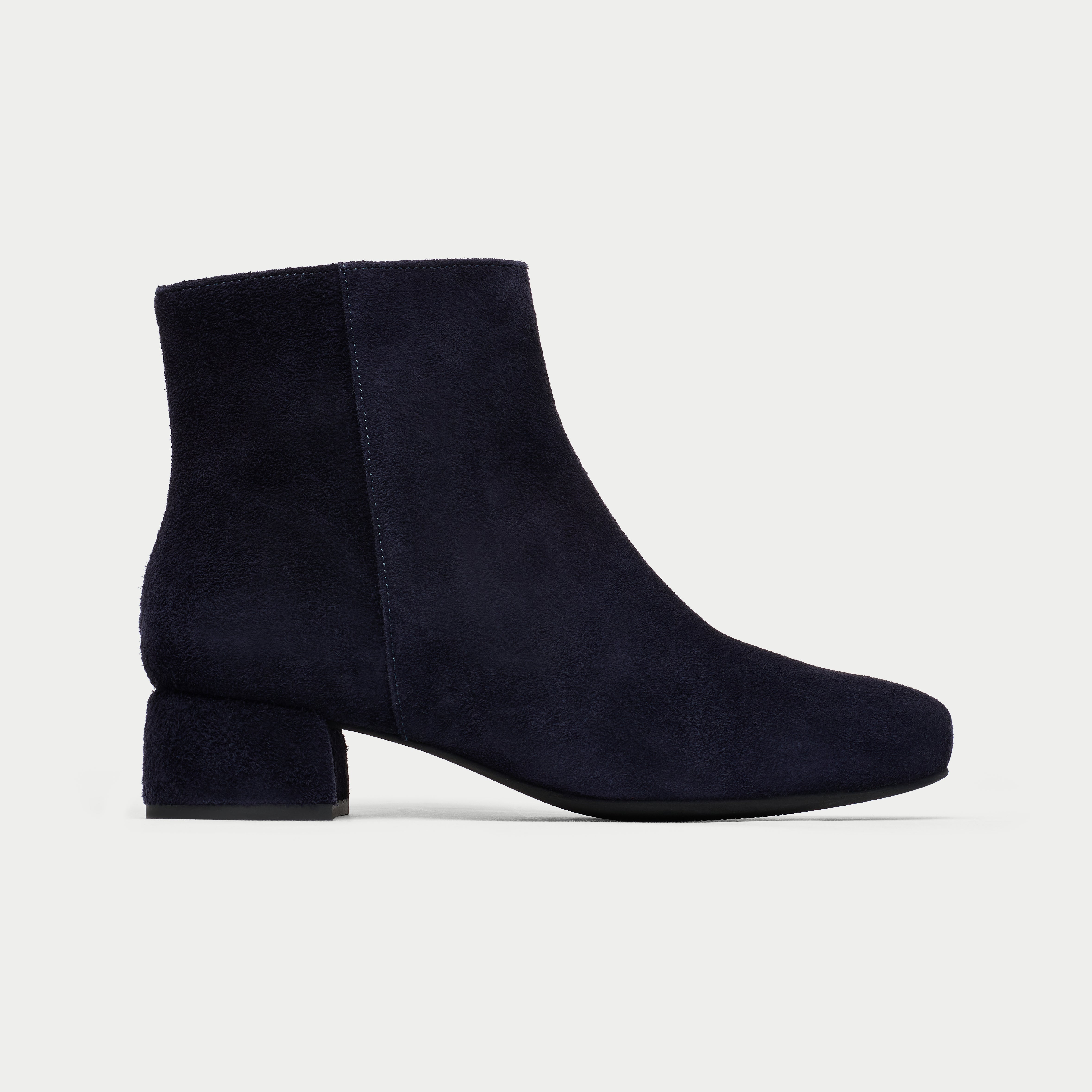 Lucy - Dark Navy Suede Boots