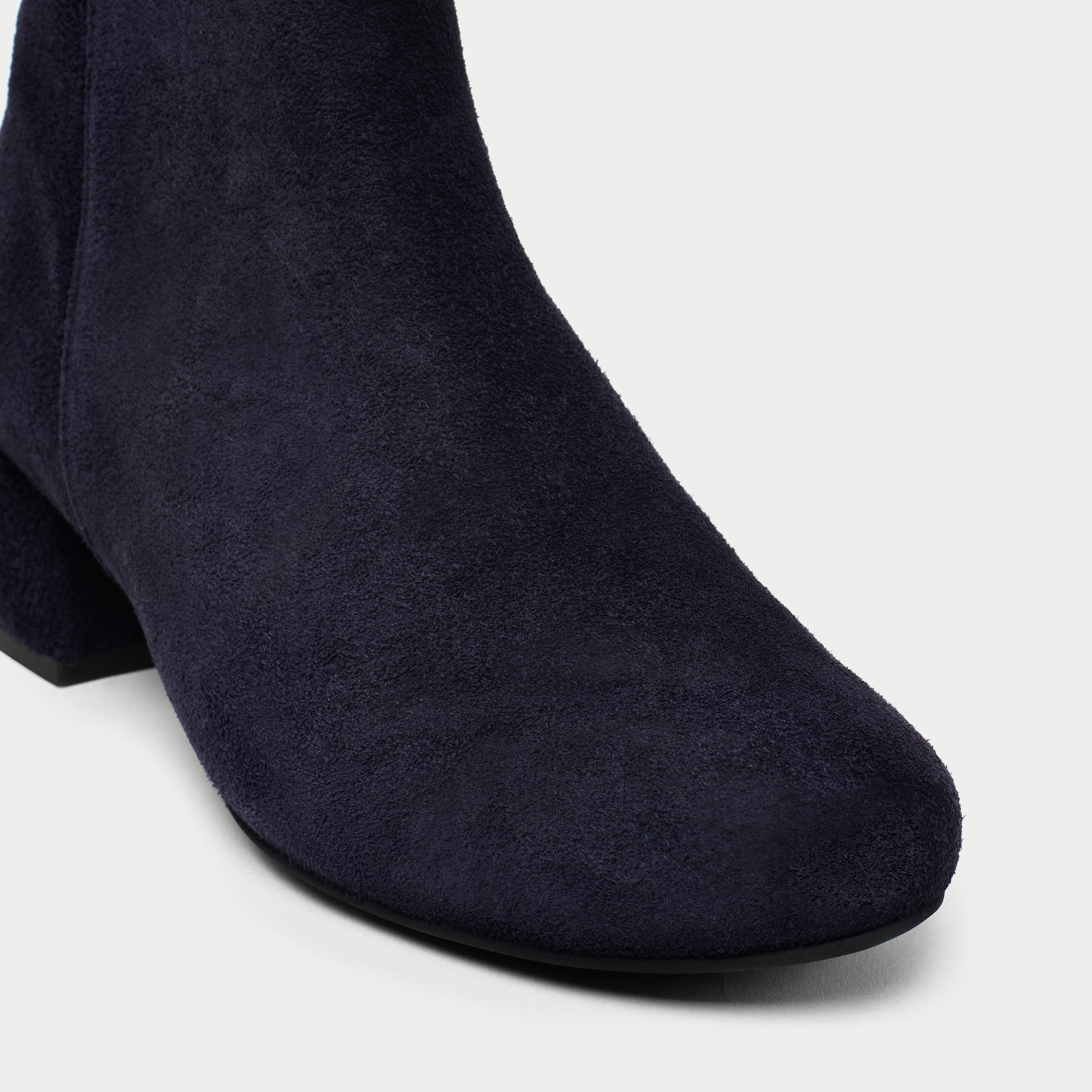 Lucy - Dark Navy Suede Boots