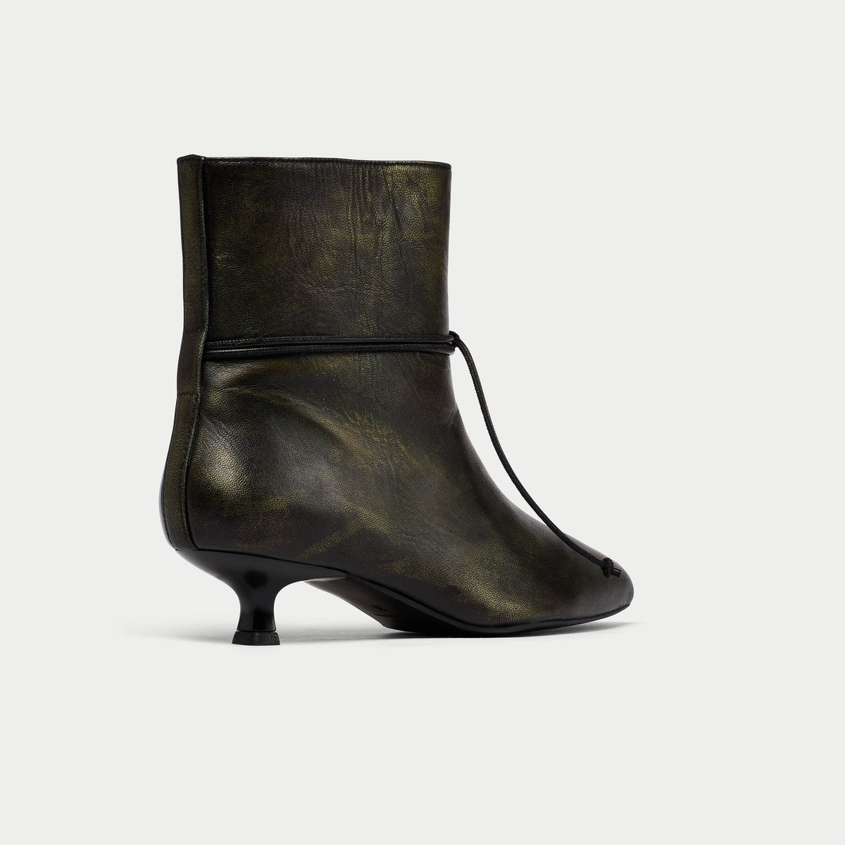 Maisie - Brushed Black Leather Boots (image 5)