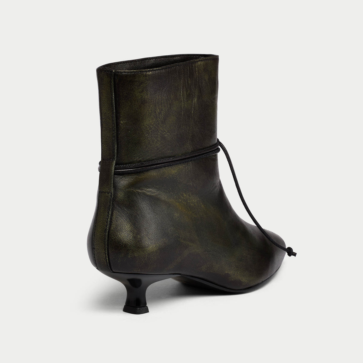 Maisie - Brushed Black Leather Boots (image 3)