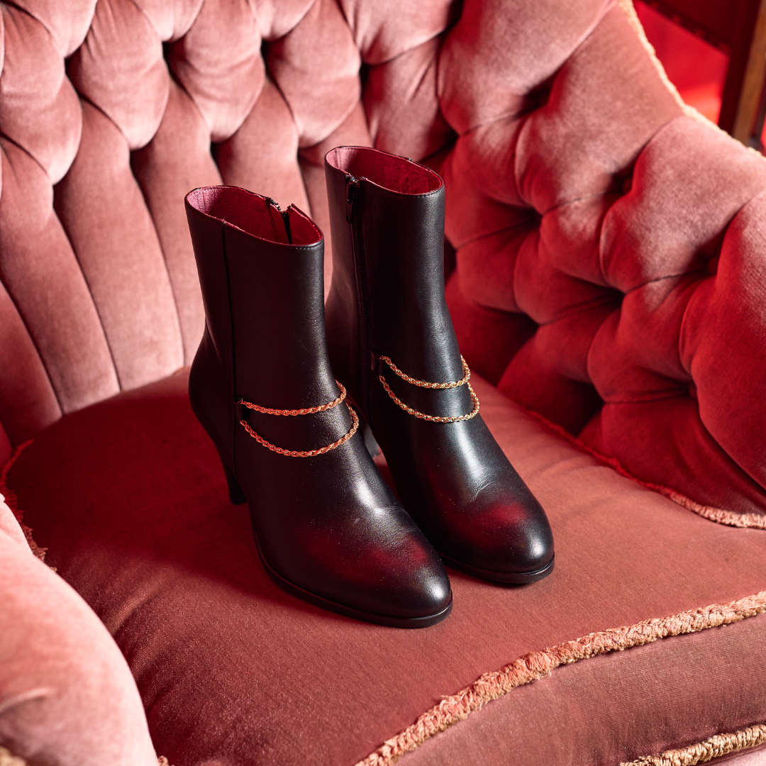 Maya - Black Leather Boots (image 7)