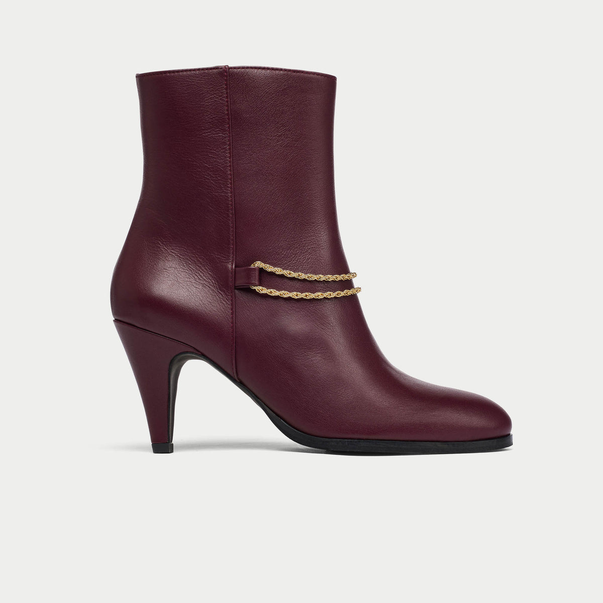Maya - Cherry Leather Boots (image 7)