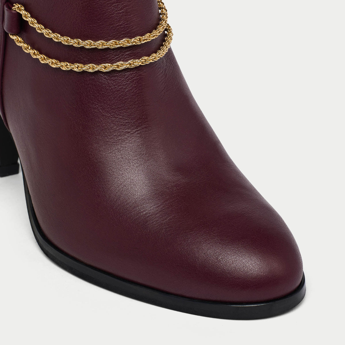 Maya - Cherry Leather Boots (image 3)