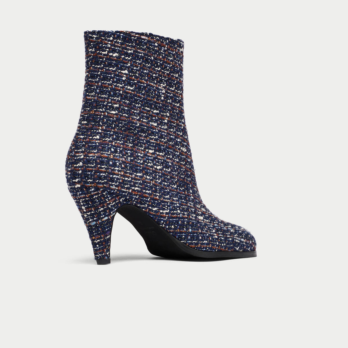 Maya - Navy Tweed Boots (image 7)