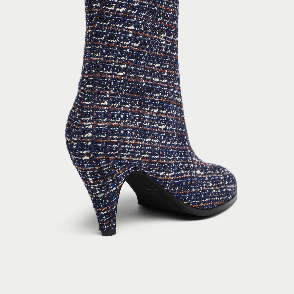Maya - Navy Tweed Boots (image 5)