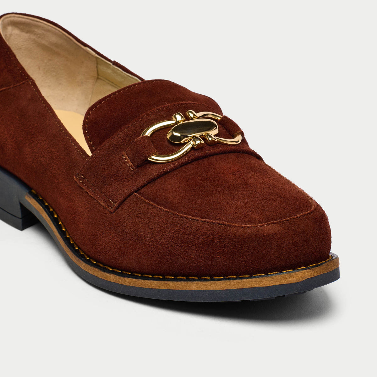 Meredith - Brown Suede Loafers (image 4)