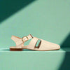 Minnie off white sandal side view