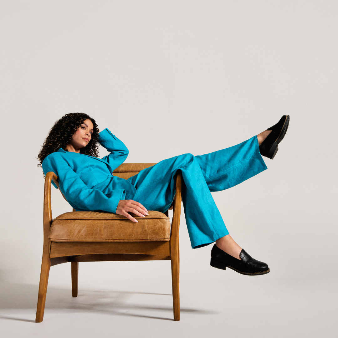 Nadia - Black Leather Loafers (image 4)