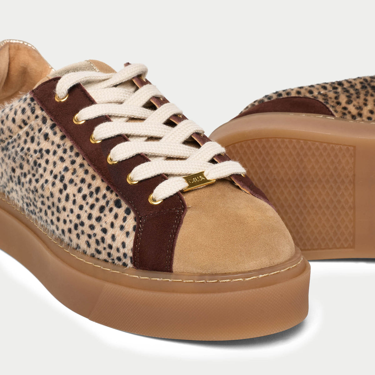Neptune - Cheetah Wide Fit Trainers