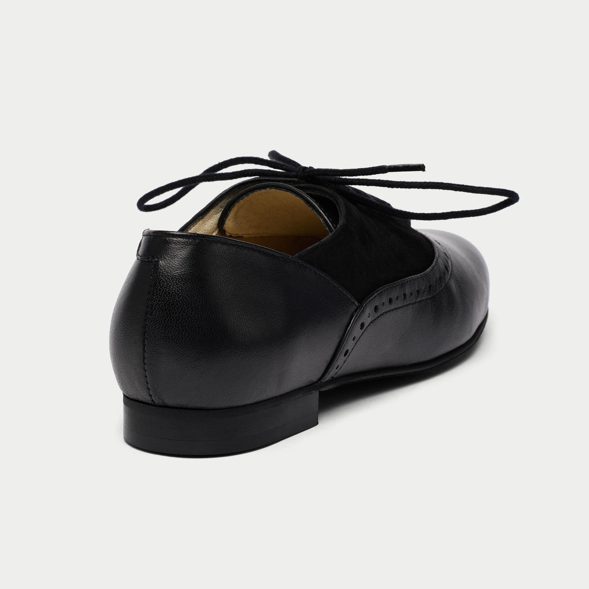 Ophelia - Black Leather Brogues (image 5)
