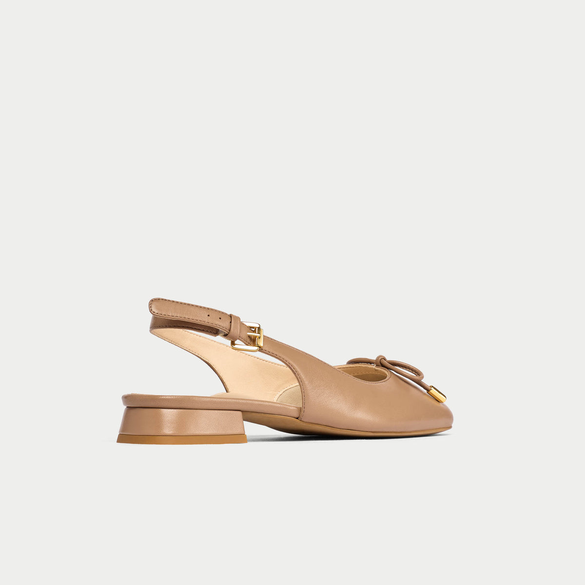 Petra - Taupe Leather Slingbacks (image 6)