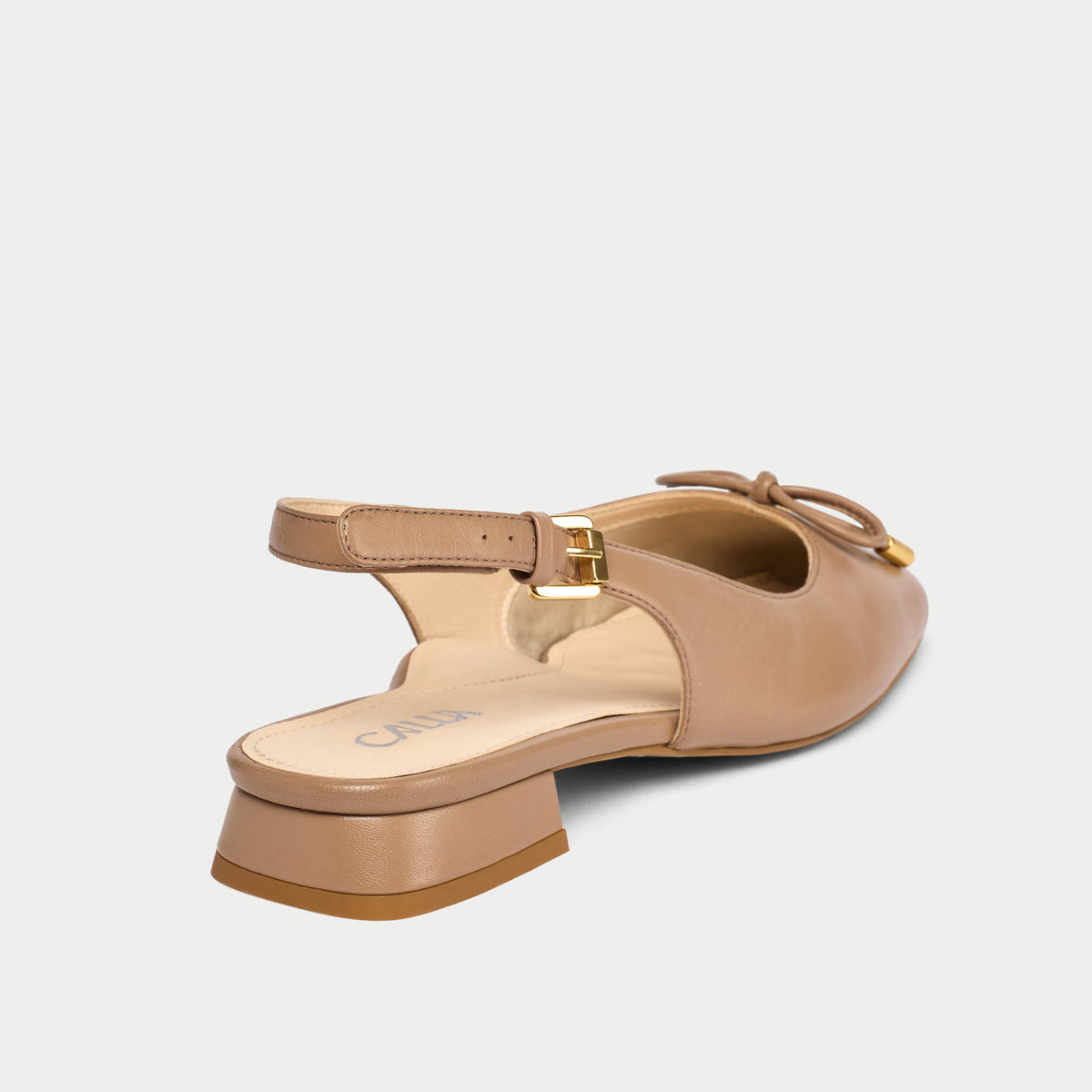 Petra - Taupe Leather Slingbacks (image 4)