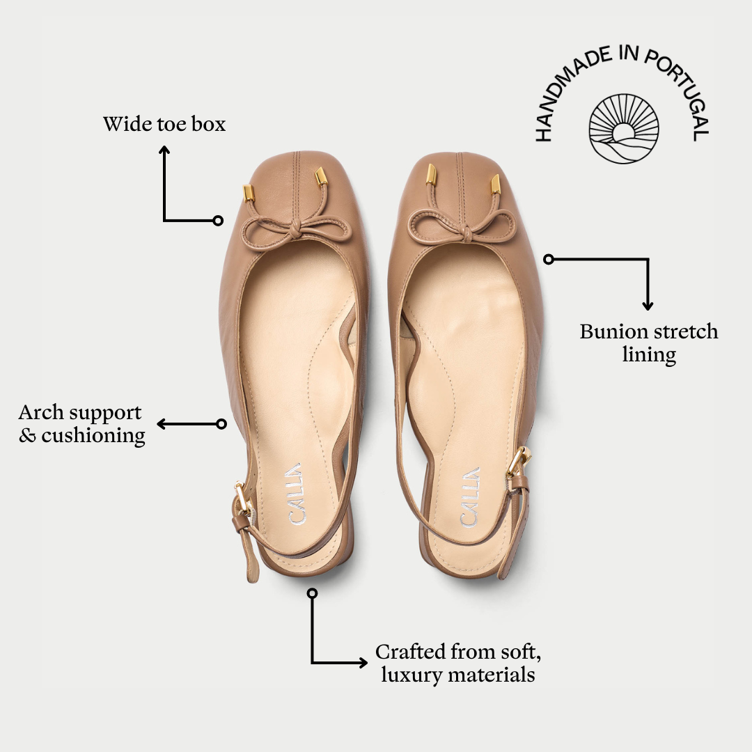 Petra - Taupe Leather Slingbacks (image 5)