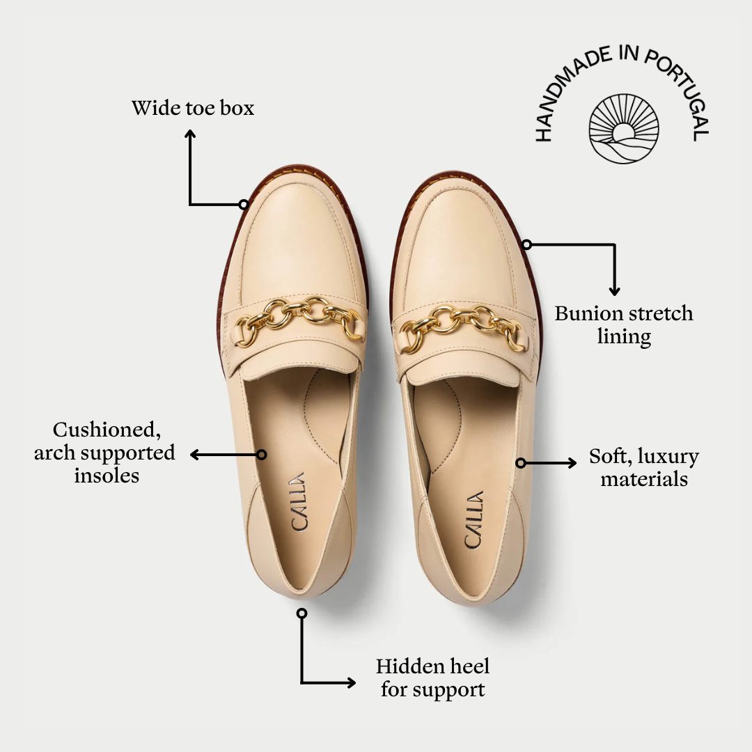 Rebecca butter leather loafers features