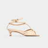 Ria - Light Beige Kitten Heels
